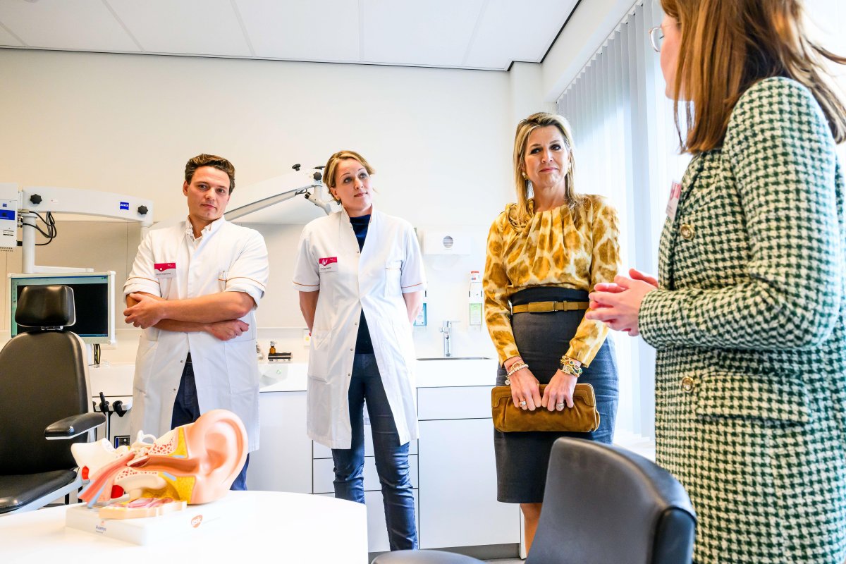 Queen Maxima of the Netherlands visits VieCuri Medical Center in Venlo on January 23, 2024 (PATRICK VAN EMST/ANP/Alamy)