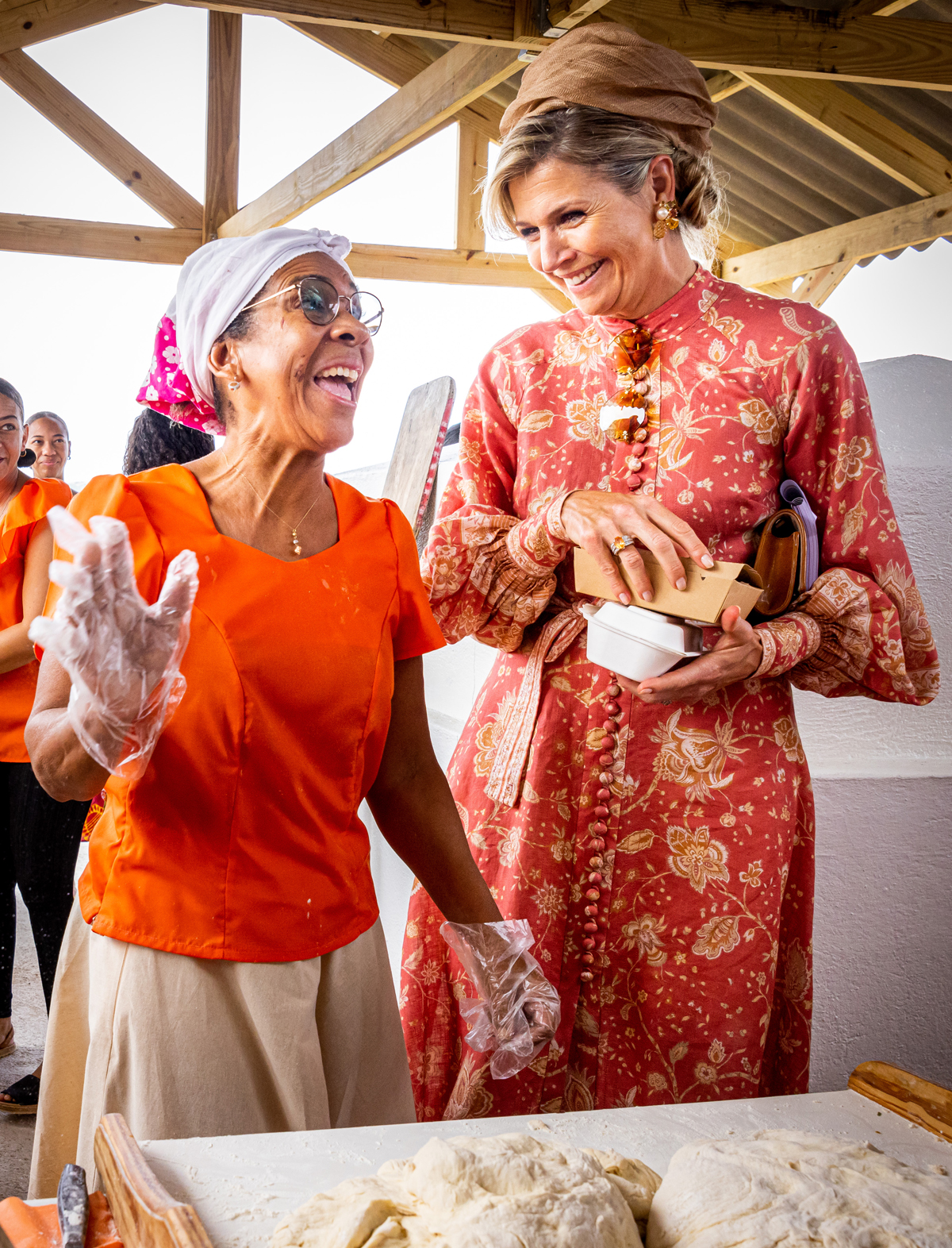 The Queen of the Netherlands visits Bonaire during a tour of the Dutch Caribbean islands on January 28, 2023 (Patrick van Katwijk/Getty Images)
