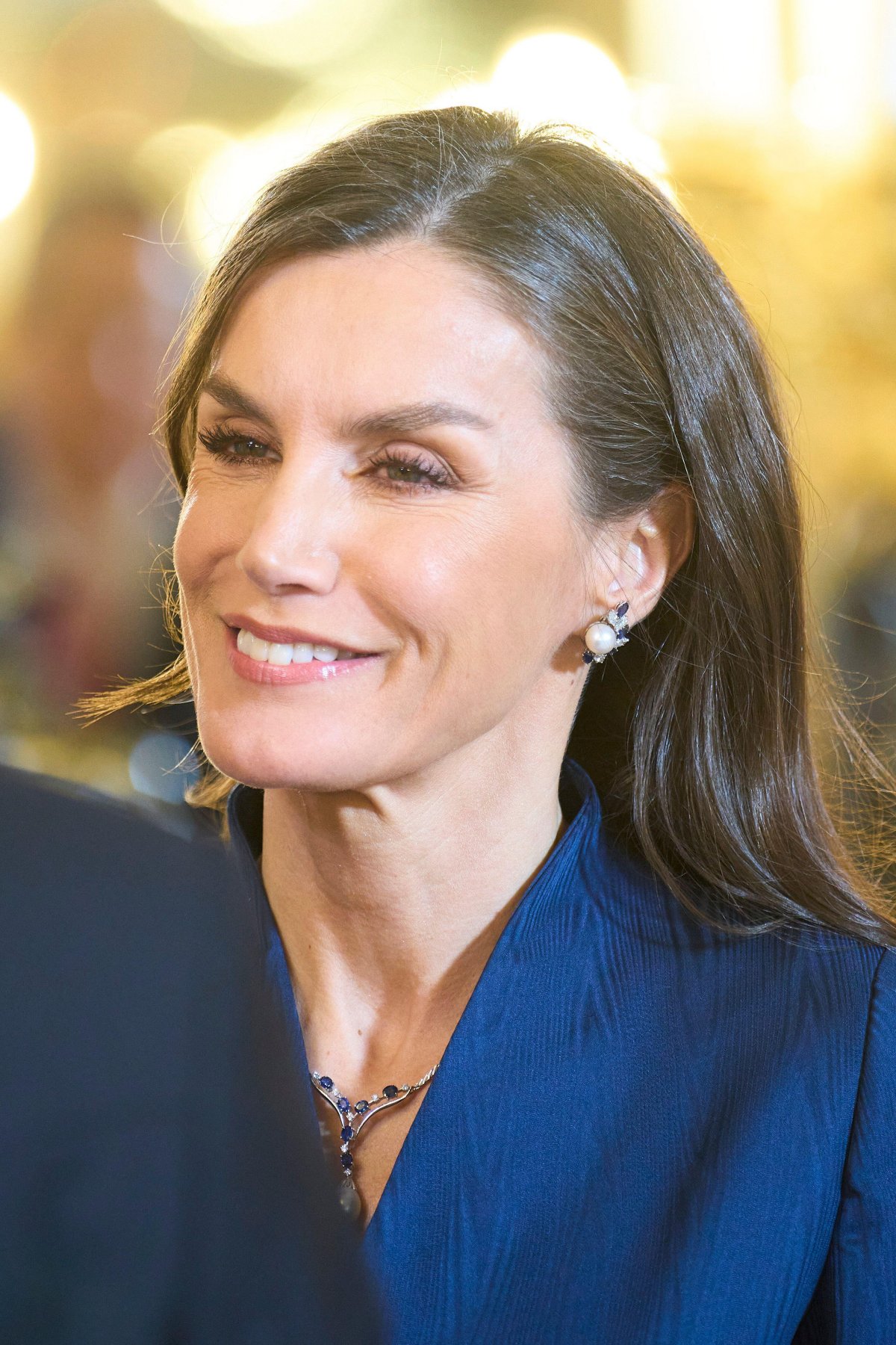 The Queen of Spain receives foreign ambassadors at the Royal Palace in Madrid on January 31, 2024 (Jack Abuin/Zuma Press/Alamy)