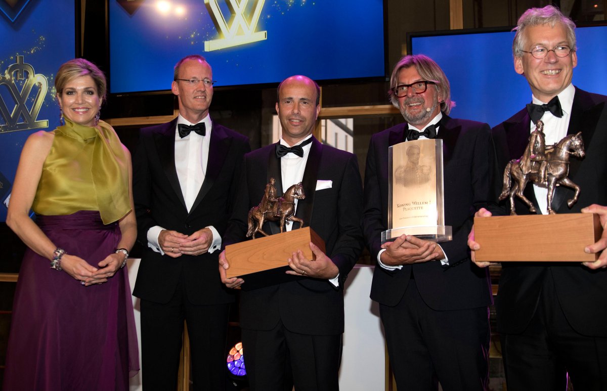 Queen Maxima of the Netherlands attends the presentation of the King Willem I Award in Eindhoven on May 26, 2016 (DPA Picture Alliance/Alamy)