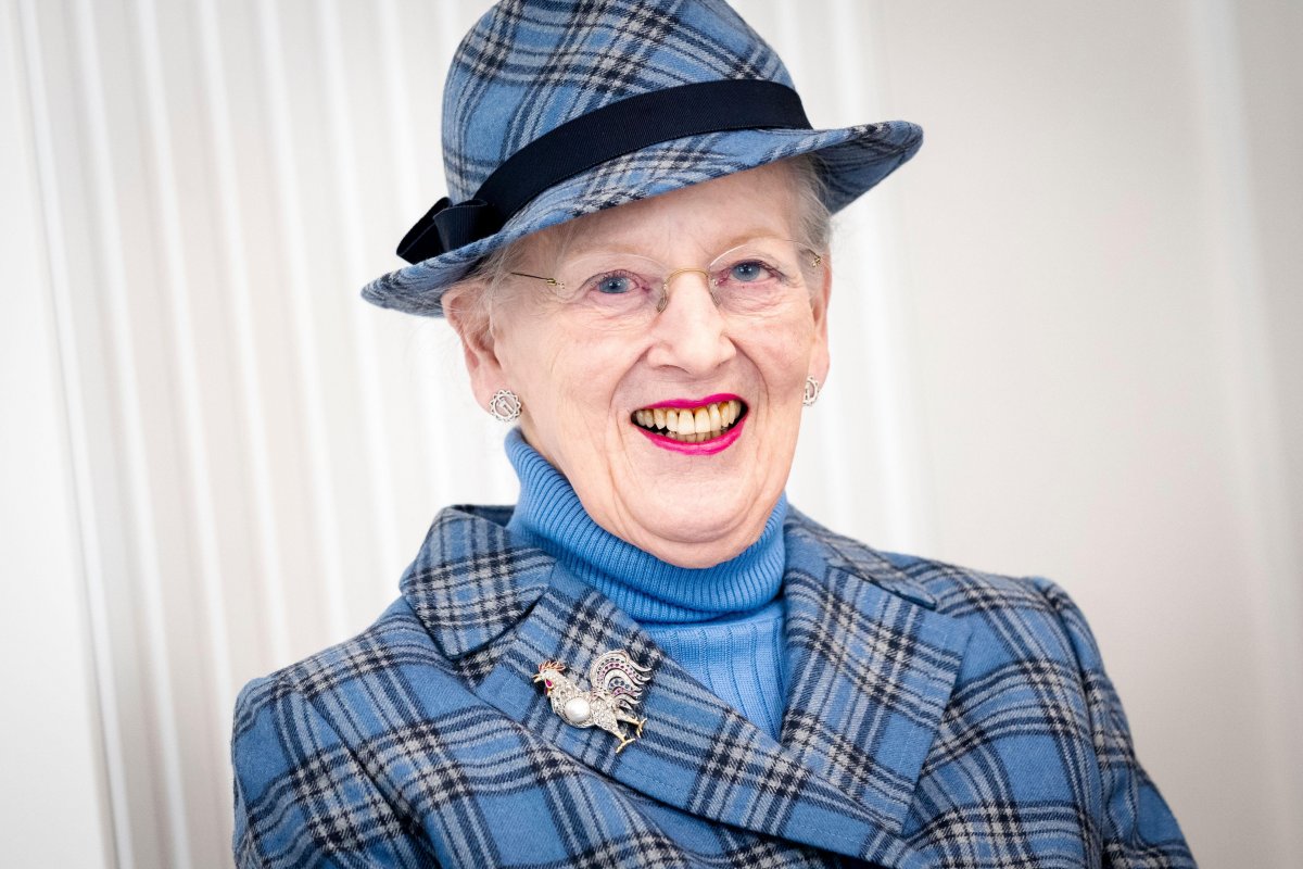 Queen Margrethe of Denmark attends the inauguration of the new Prins Henriks Skole in Frederiksberg on February 7, 2024 (Ida Marie Odgaard/Ritzau Scanpix/Alamy)