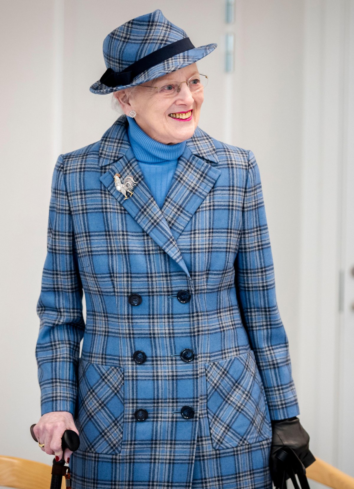 Queen Margrethe of Denmark attends the inauguration of the new Prins Henriks Skole in Frederiksberg on February 7, 2024 (Ida Marie Odgaard/Ritzau Scanpix/Alamy)