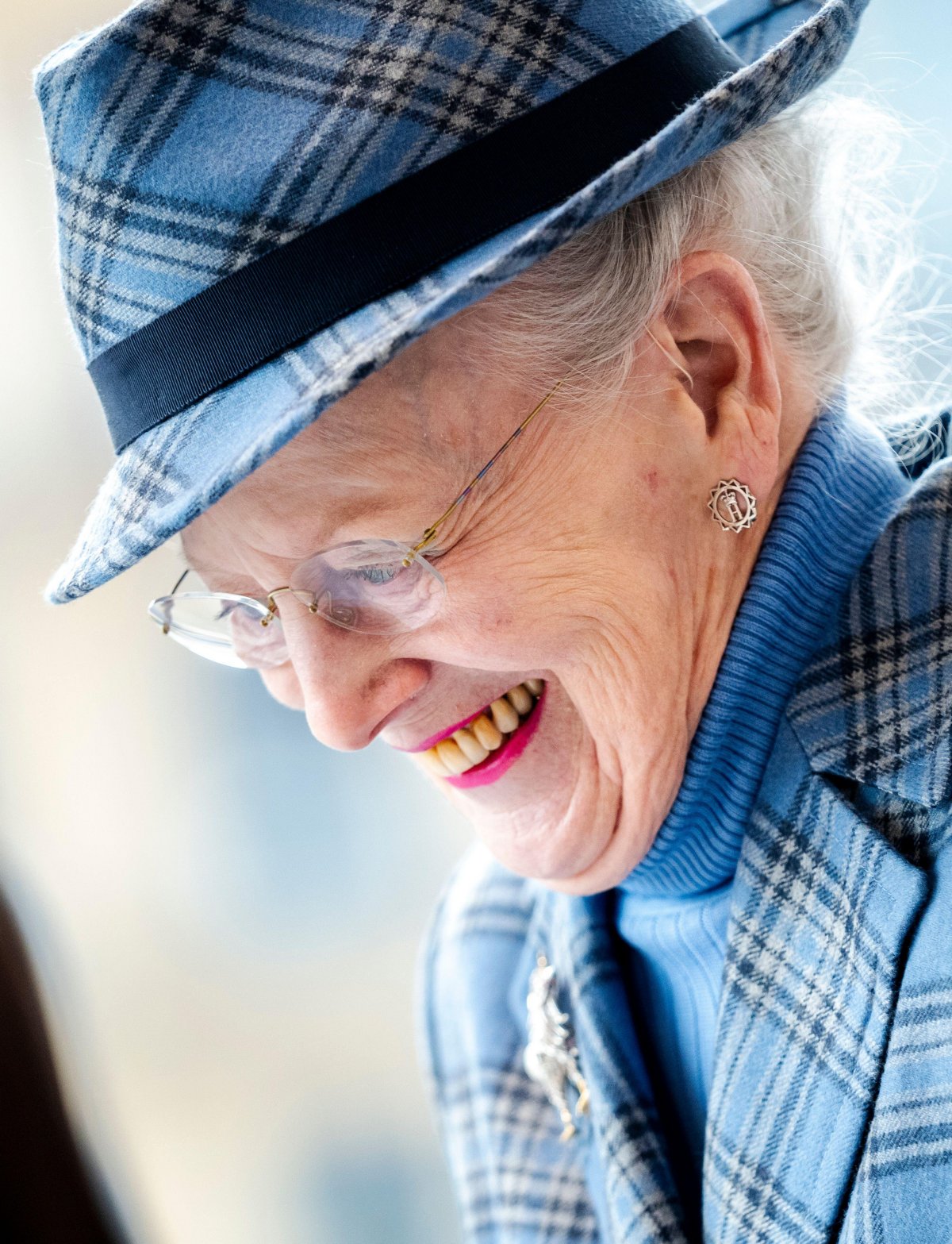 Queen Margrethe of Denmark attends the inauguration of the new Prins Henriks Skole in Frederiksberg on February 7, 2024 (Ida Marie Odgaard/Ritzau Scanpix/Alamy)
