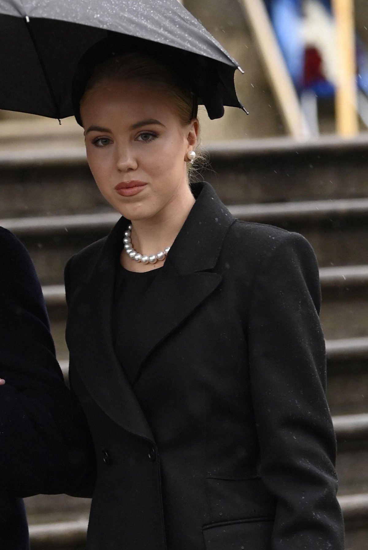 Maria Carolina of Bourbon-Two Sicilies attends the funeral of Vittorio Emanuele di Savoia in Turin on February 10, 2024 (Fabio Ferrari/LaPresse/Alamy)