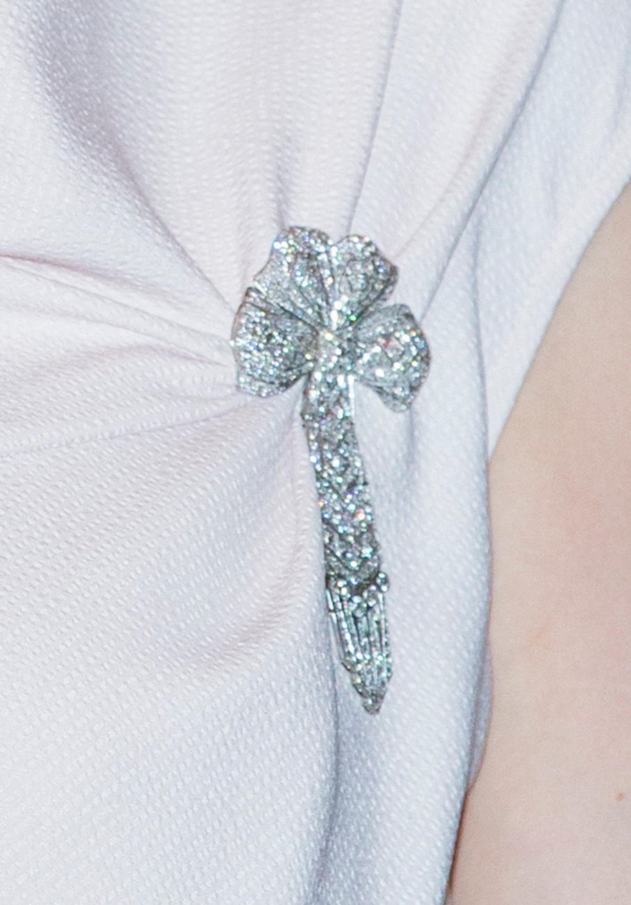 Hereditary Grand Duchess Stephanie of Luxembourg attends the National Day gala at the Grand Ducal Palace in Luxembourg on June 23, 2016 (Patrick van Katwijk/DPA Picture Alliance/Alamy)