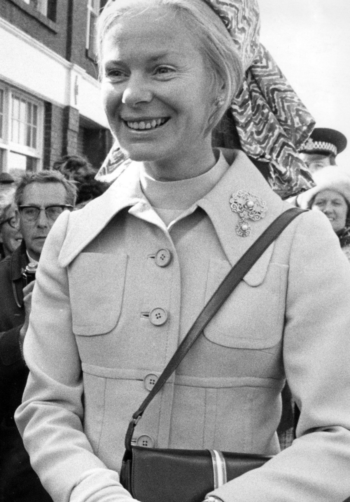 The Duchess of Kent arrives in Grosmont for the reopening of the Grosmont-Pickering line of the North York Moors Historical Railway Trust, May 1973 (Trinity Mirror/Mirrorpix/Alamy)