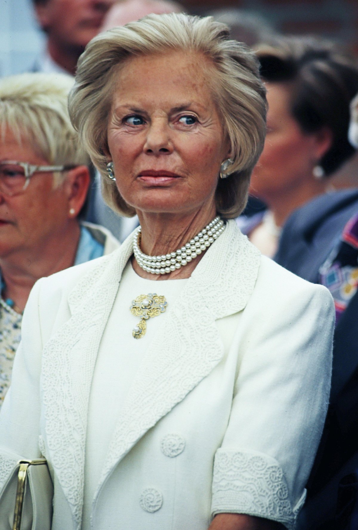 The Duchess of Kent is pictured at Wimbledon, ca. 1990s (United Archives GmbH/Alamy)