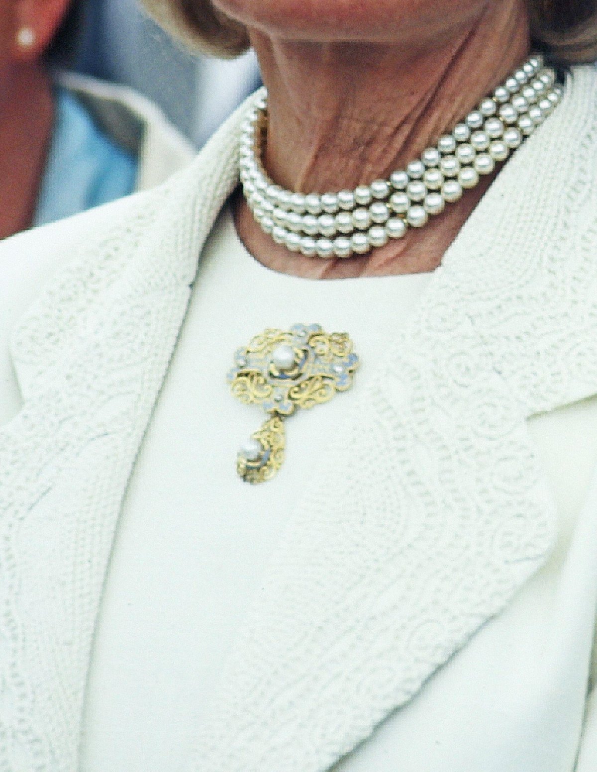 The Duchess of Kent is pictured at Wimbledon, ca. 1990s (United Archives GmbH/Alamy)