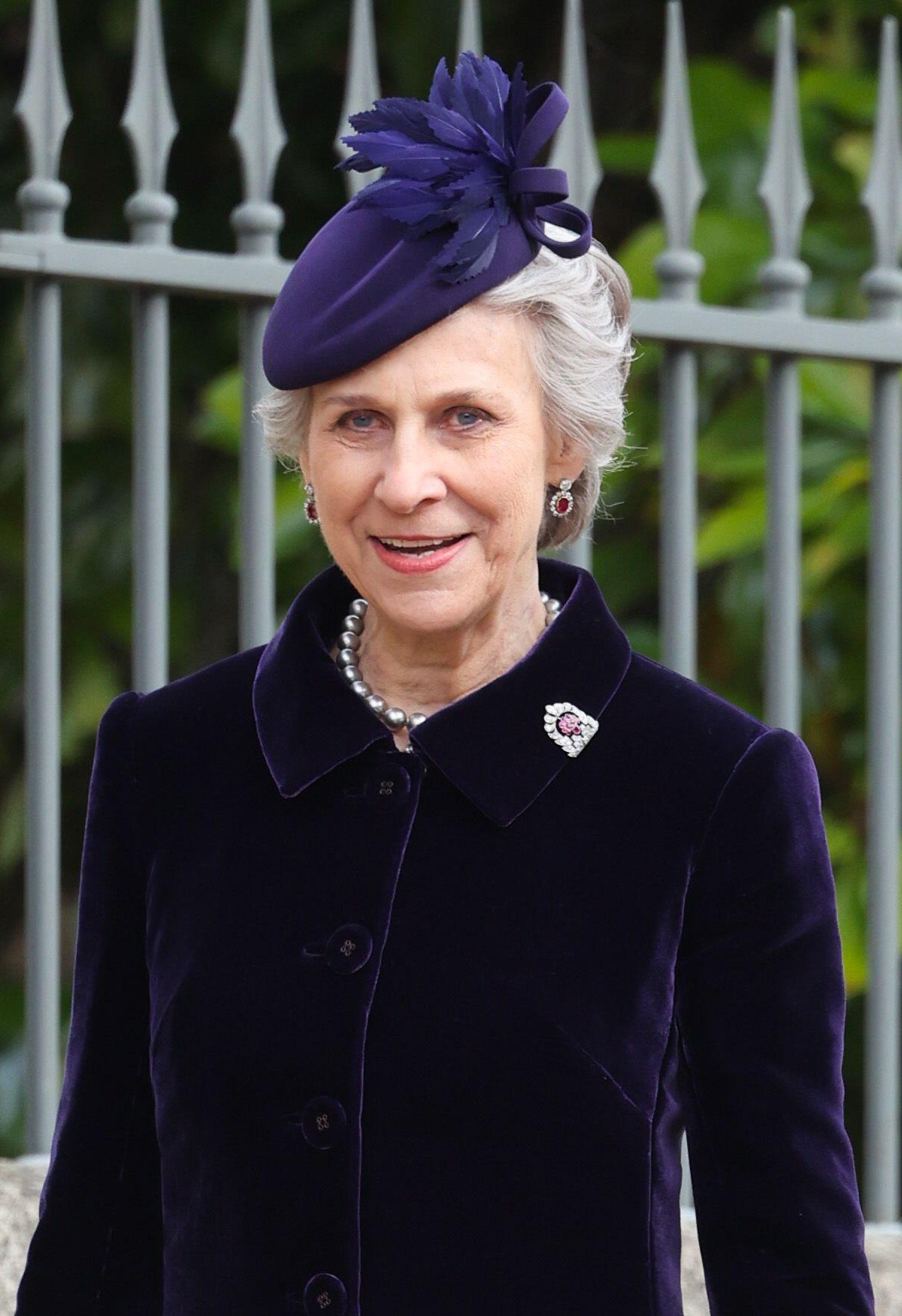 The Duchess of Gloucester attends a memorial service in honor of the late King Constantine II of Greece at St. George's Chapel, Windsor on February 27, 2024 (Chris Jackson/PA Images/Alamy)