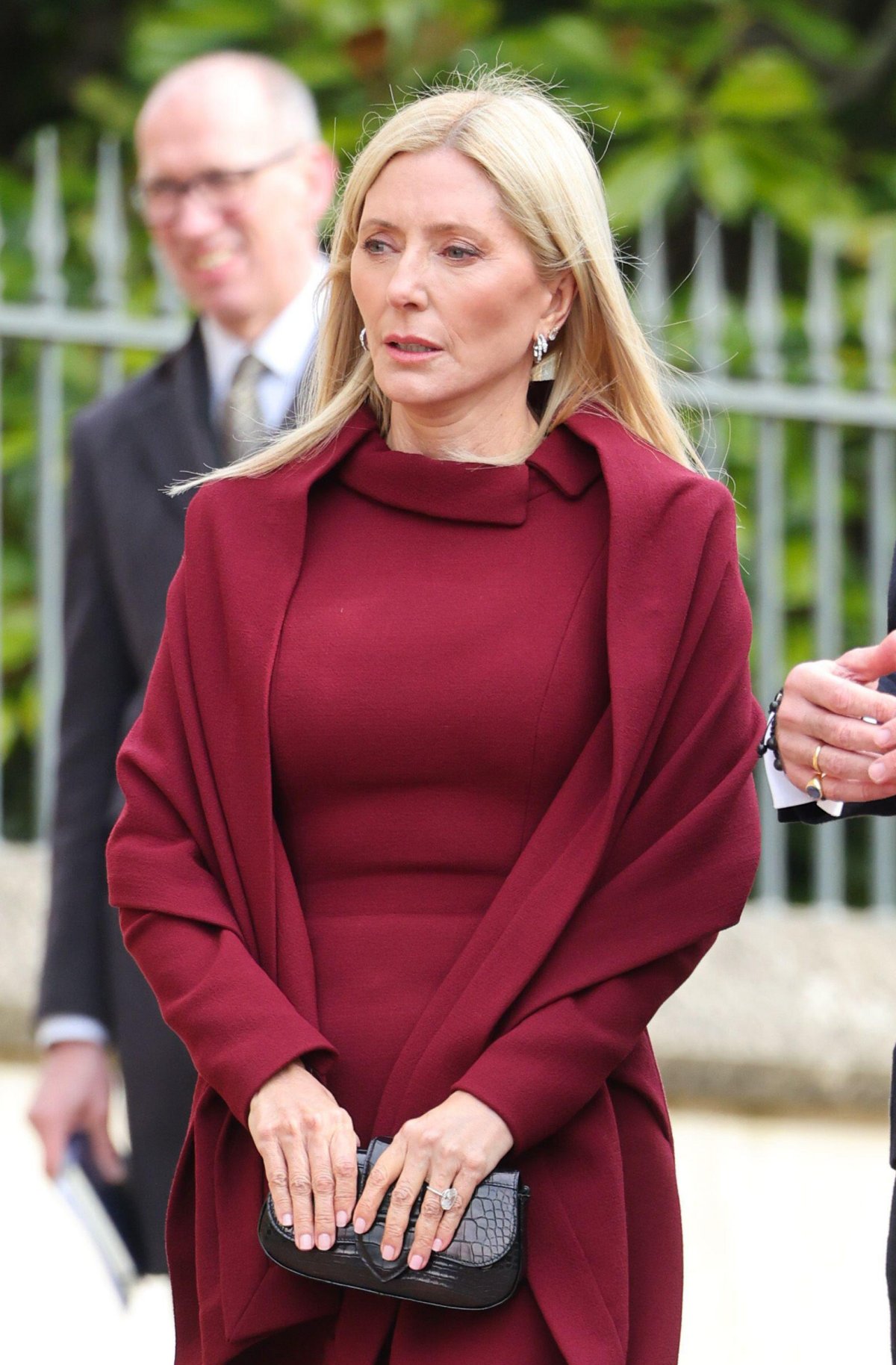 Crown Princess Marie-Chantal of Greece attends a memorial service in honor of her late father-in-law, King Constantine II of Greece, at St. George's Chapel, Windsor on February 27, 2024 (Chris Jackson/PA Images/Alamy)