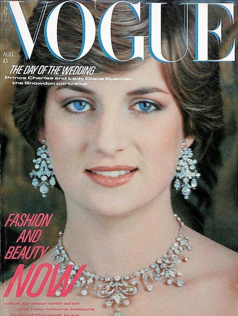The Princess of Wales is pictured on the cover of British Vogue, August 1981 (Vogue)