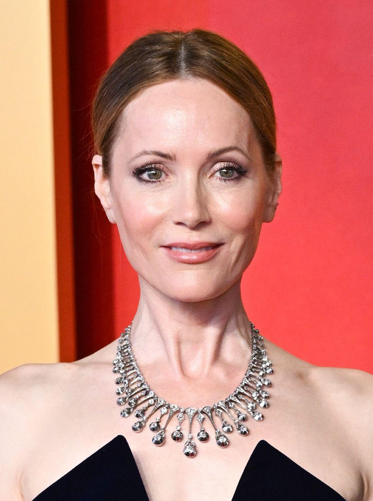 Leslie Mann attends the Vanity Fair Oscars Party at the Wallis Annenberg Center for the Performing Arts in Los Angeles on March 10, 2024 (Doug Peters/EMPICS/Alamy)