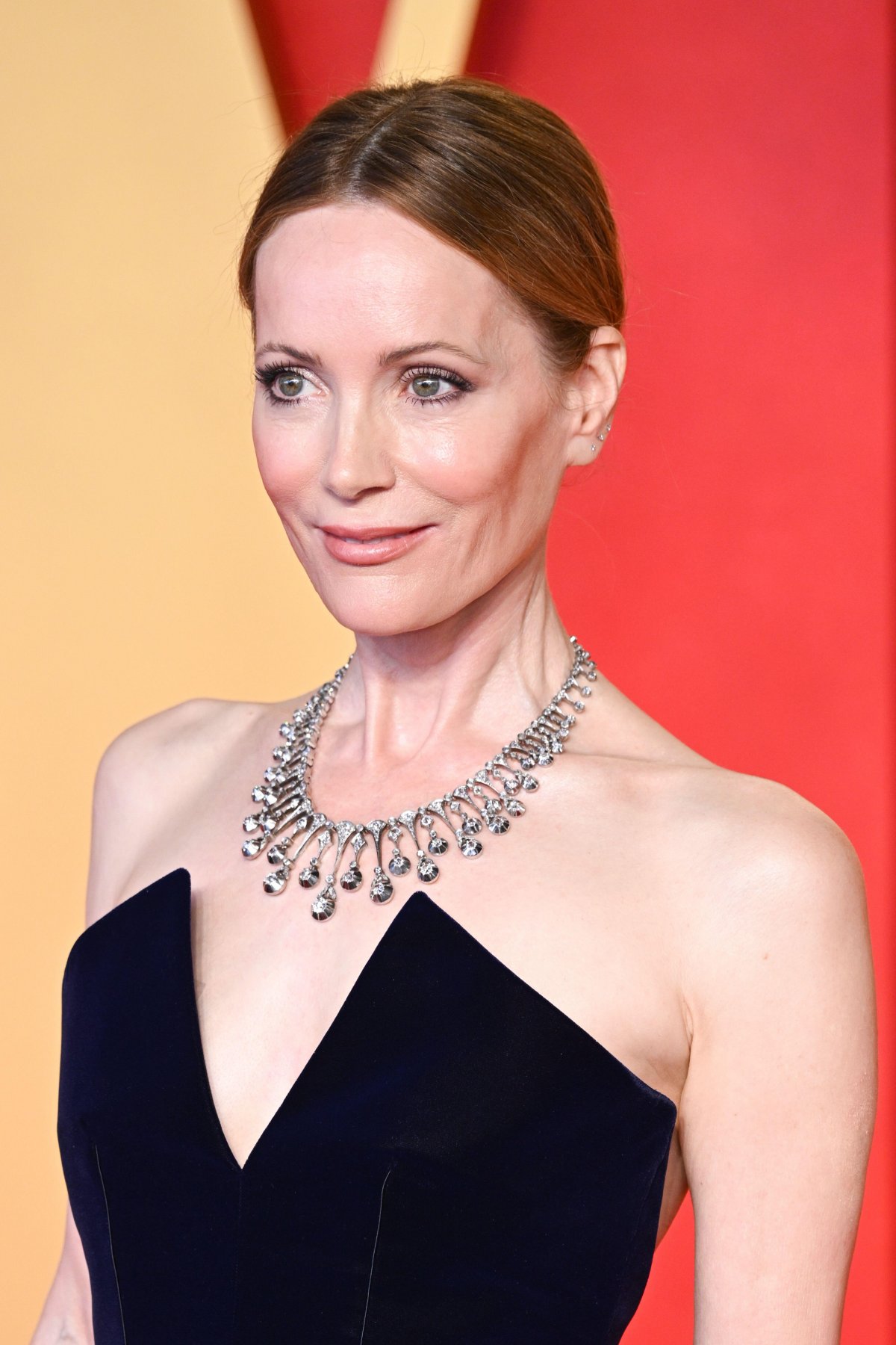 Leslie Mann attends the Vanity Fair Oscars Party at the Wallis Annenberg Center for the Performing Arts in Los Angeles on March 10, 2024 (Doug Peters/EMPICS/Alamy)