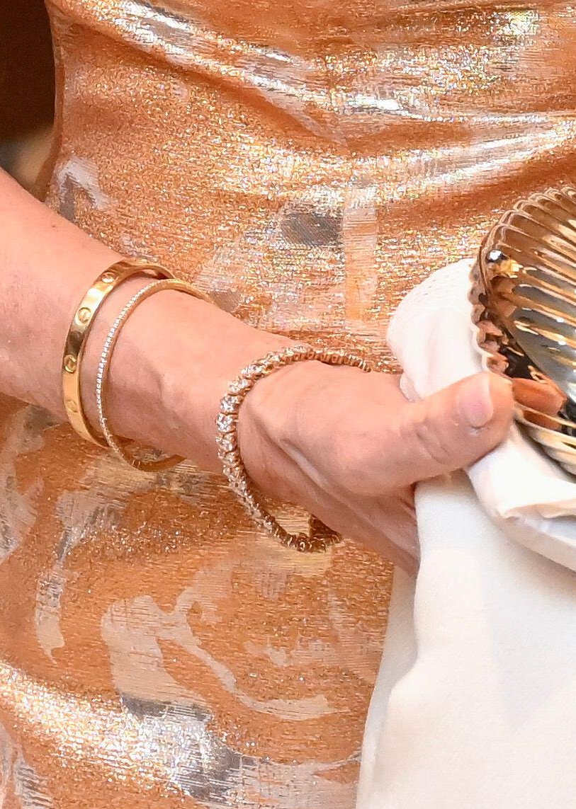 Queen Silvia of Sweden is pictured during a dinner at the JW Marriott Hotel in Mexico City on March 12, 2024 (Jonas Ekströmer/TT News Agency/Alamy)