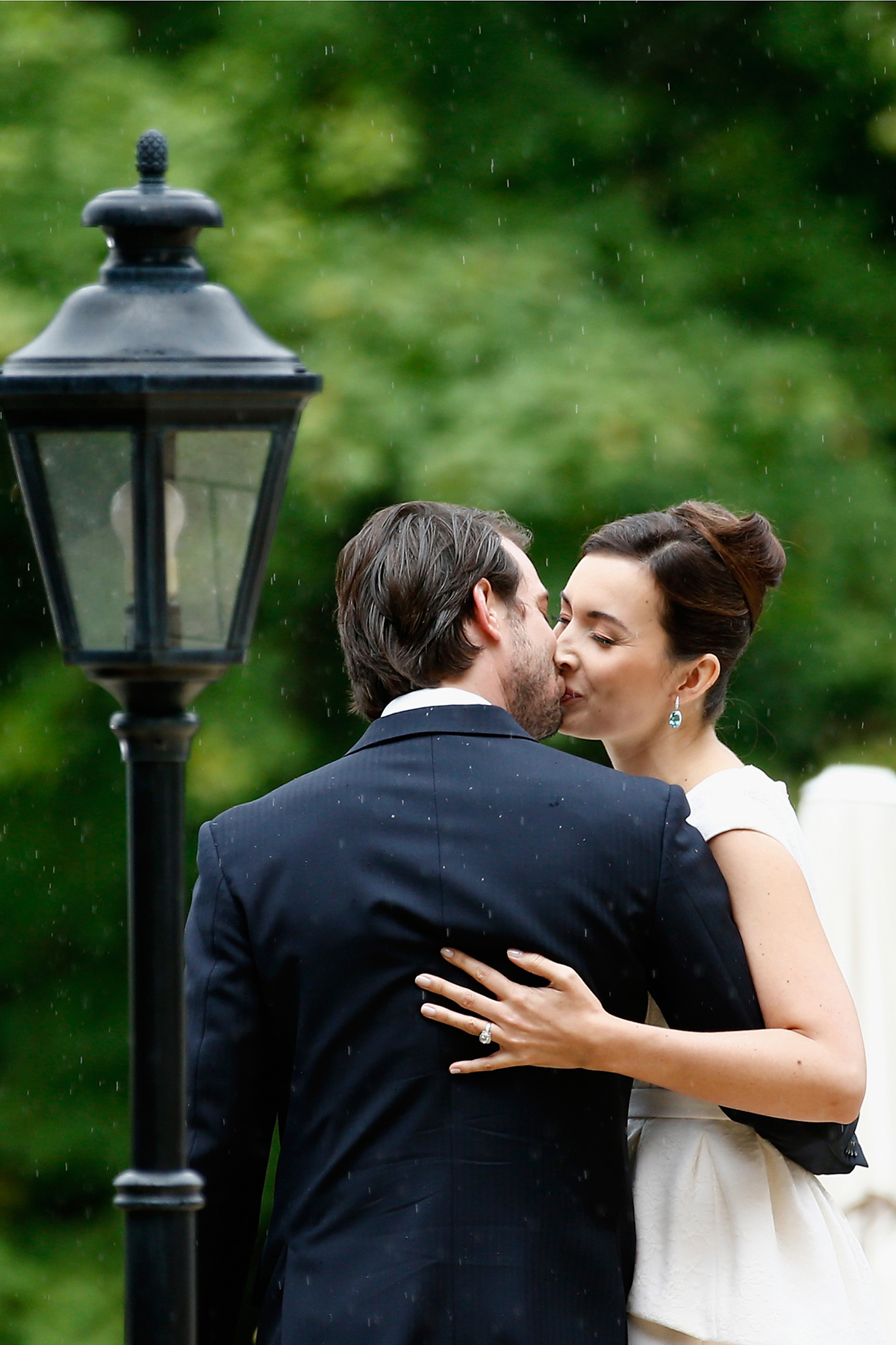 Prince Felix of Luxembourg and Claire Lademacher are pictured after their civil wedding ceremony in Konigstein, Germany, on September 17, 2013 (Andreas Rentz/Getty Images)