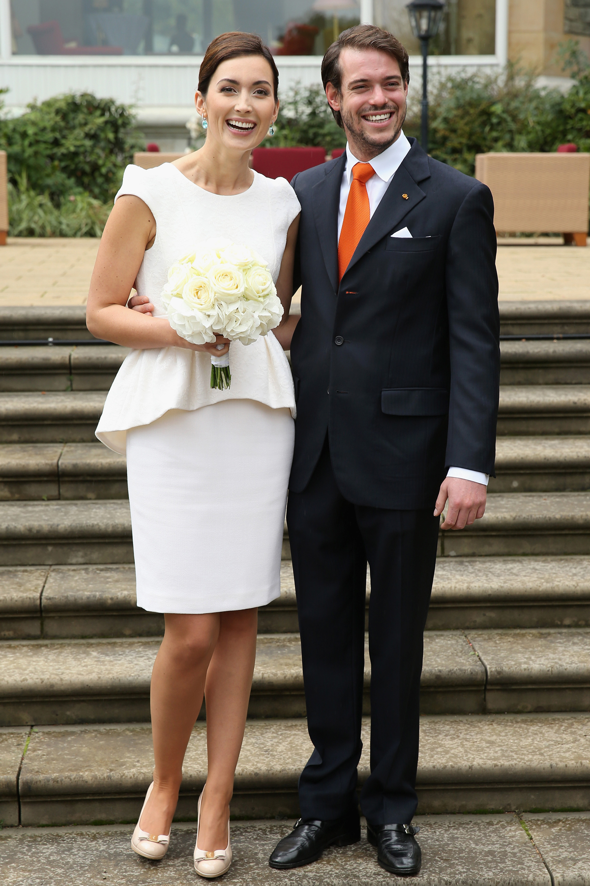 Prince Felix of Luxembourg and Claire Lademacher are pictured after their civil wedding ceremony in Konigstein, Germany, on September 17, 2013 (Sean Gallup/Getty Images)