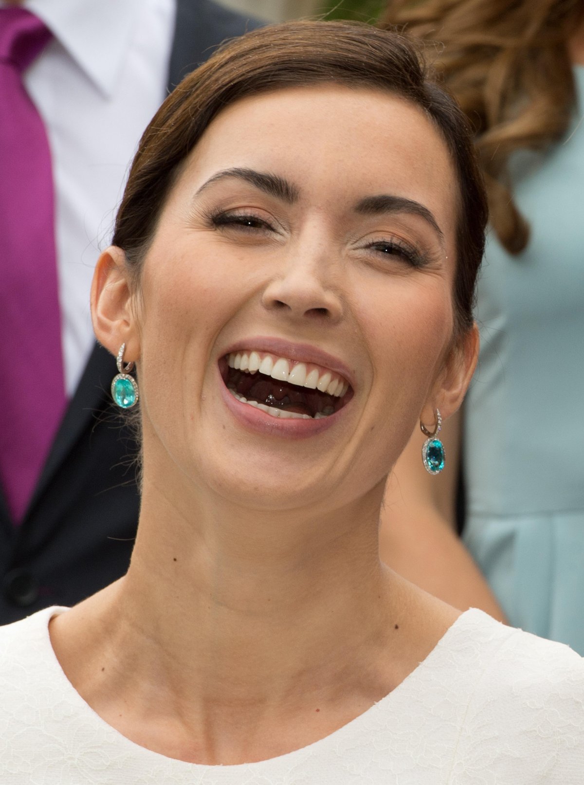 Claire Lademacher is pictured after marrying Prince Felix of Luxembourg in a civil wedding ceremony in Konigstein, Germany, on September 17, 2013 (BORIS ROESSLER/DPA Picture Alliance/Alamy)