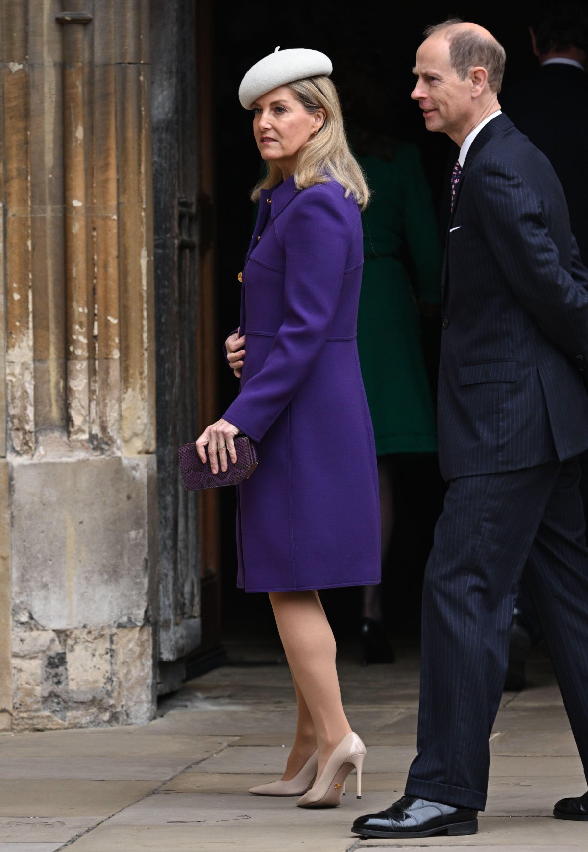 The Duke and Duchess of Edinburgh attend an Easter Sunday service at St. George's Chapel, Windsor on March 31, 2024 (Doug Peters/EMPICS/Alamy)