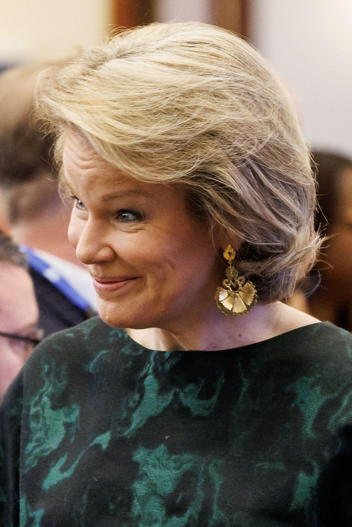 The Queen of the Belgians attends a seminar in Tournai on March 21, 2024 (KURT DESPLENTER/Belga News Agency/Alamy)