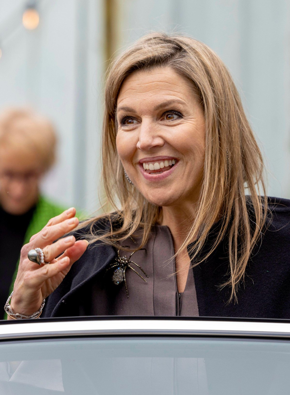 The Queen of the Netherlands attends the launch of Checkers, a new online tool to provide adults resources to help support the mental health of young people, in The Hague on March 26, 2024 (DPA Picture Alliance/Alamy)