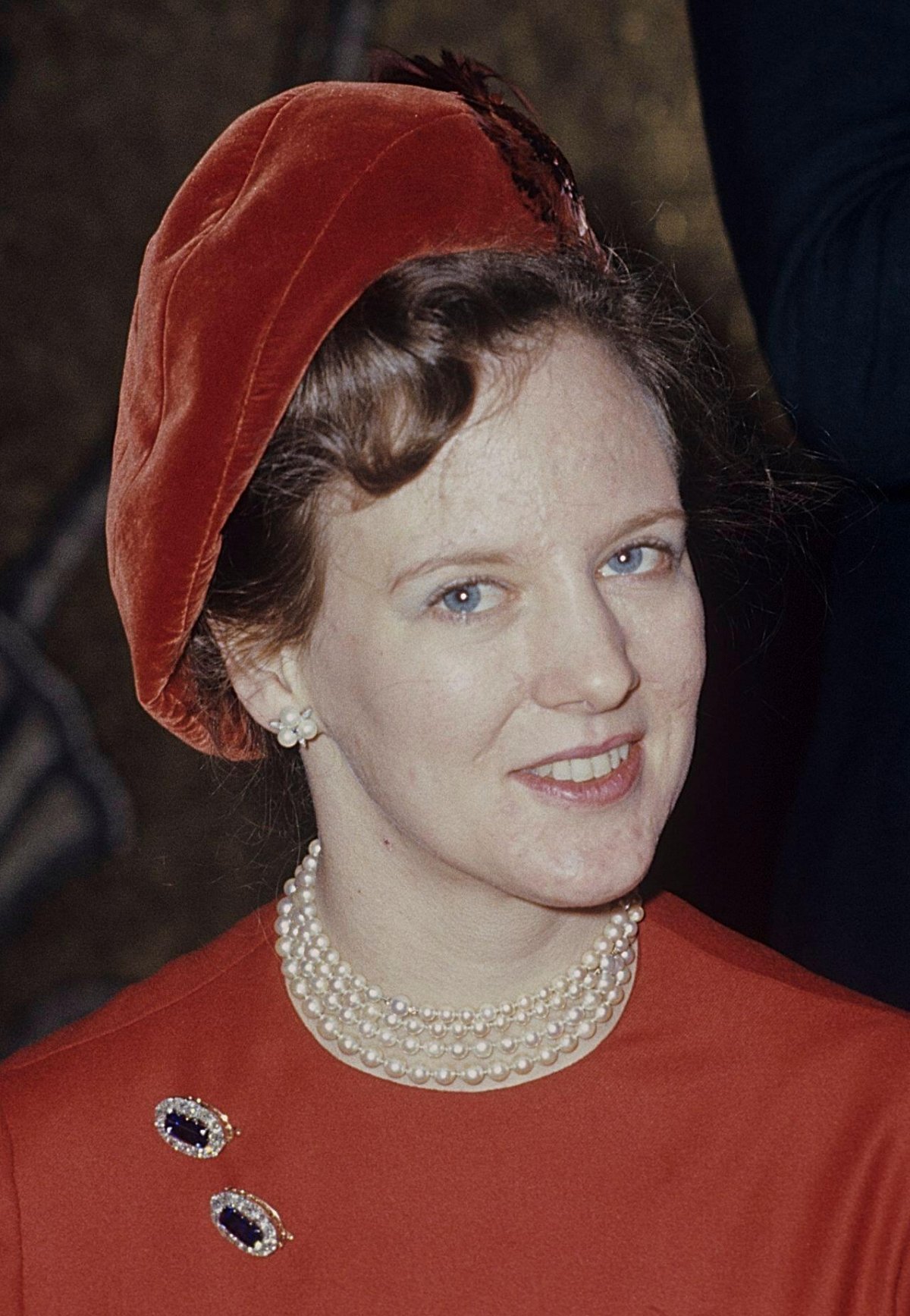 Queen Margrethe II of Denmark is pictured during a state visit to Sweden, April 1973 (Classic Picture Library/Alamy)