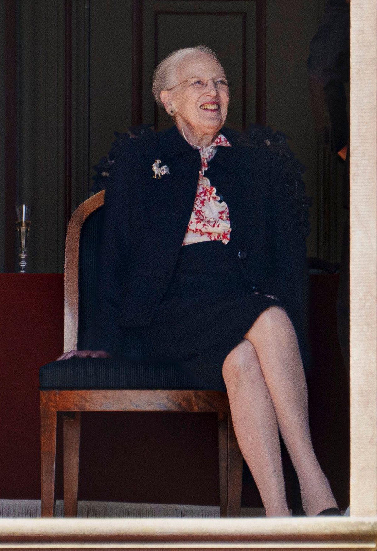 Queen Margrethe of Denmark celebrates her 84th birthday at Fredensborg Palace on April 16, 2024 (Liselotte Sabroe/Ritzau/Alamy)