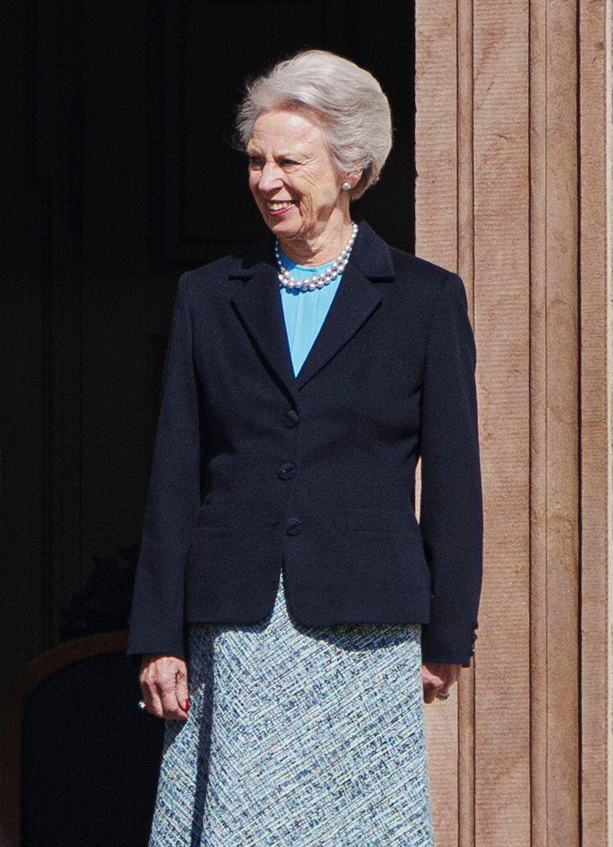Princess Benedikte celebrates Queen Margrethe of Denmark's 84th birthday at Fredensborg Palace on April 16, 2024 (Liselotte Sabroe/Ritzau/Alamy)