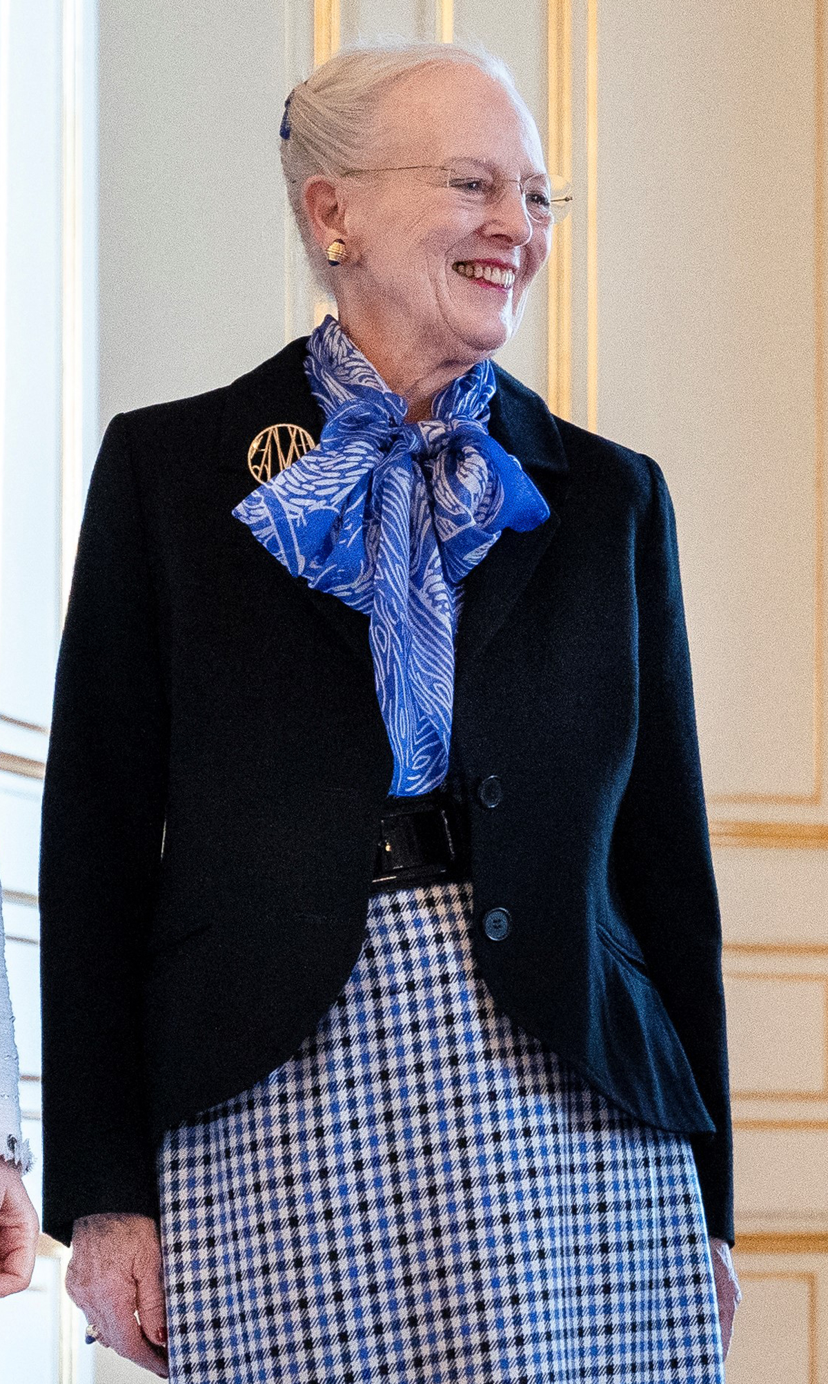 Queen Margrethe II of Denmark meets with the Duchess of Cambridge at Amalienborg in Copenhagen on February 23, 2022 (LISELOTTE SABROE/Ritzau Scanpix/AFP via Getty Images)