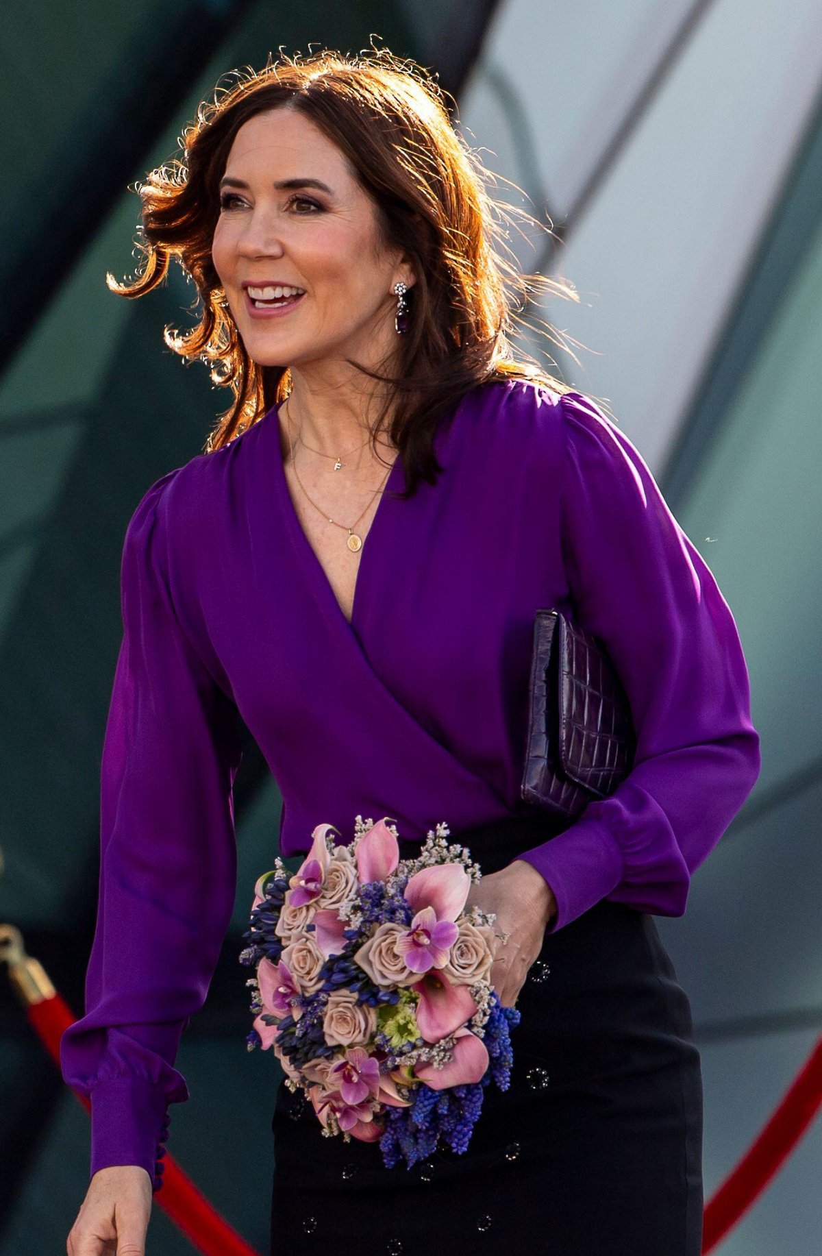 The Queen of Denmark attends the 50th anniversary celebrations at Aalborg University on April 19, 2024 (René Schütze/Ritzau Scanpix/Alamy)