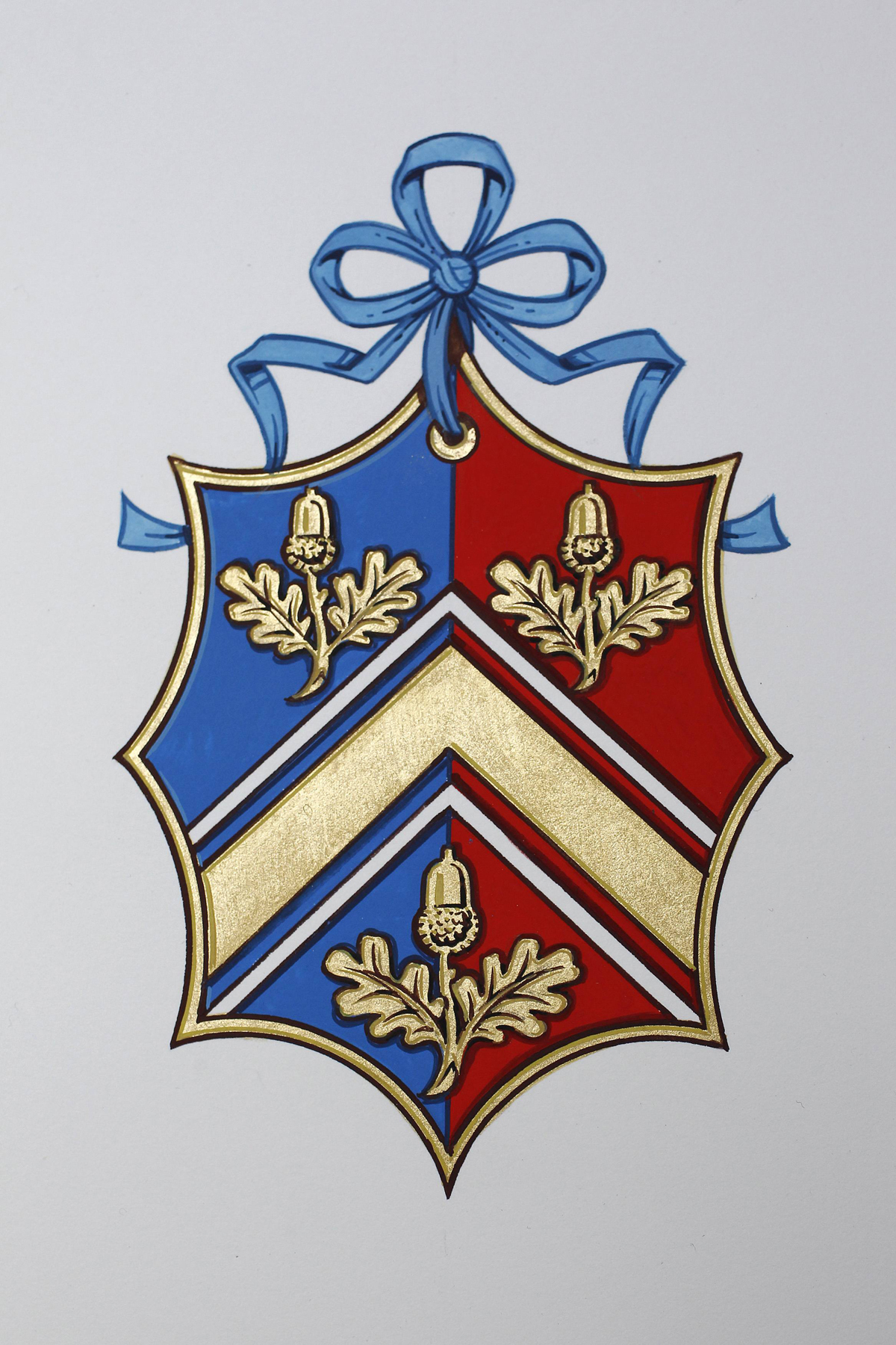 A new coat of arms created for Michael Middleton, father of Catherine Middleton, is displayed at the College of Arms in London on April 18, 2011 (Suzanne Plunkett - WPA Pool/Getty Images)
