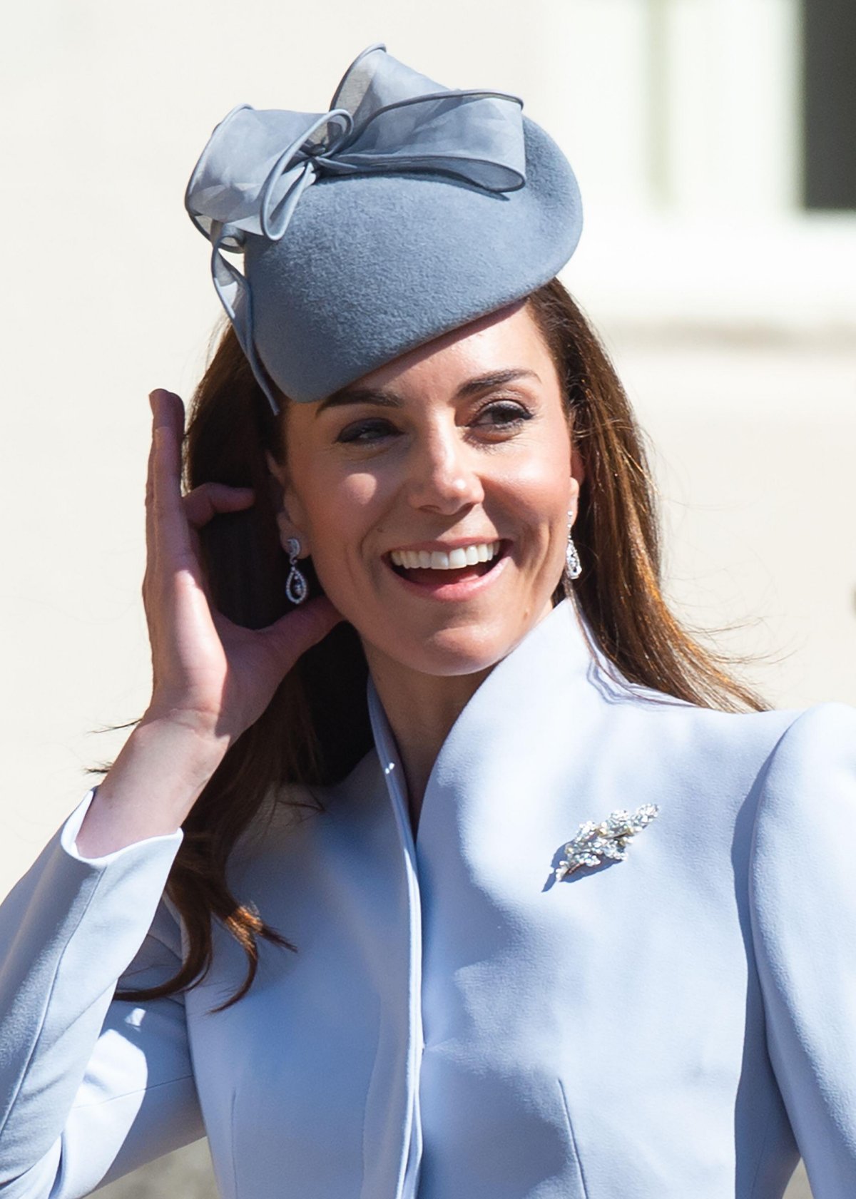 The Duchess of Cambridge attends an Easter Sunday church service at St. George's Chapel, Windsor on April 21, 2019 (Anwar Hussein/Alamy)