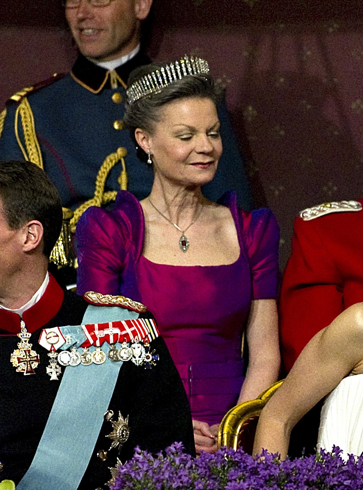 Countess Sussie of Rosenborg attends a gala performance celebrating the 70th birthday of Queen Margrethe II of Denmark in Copenhagen on April 15, 2010 (KELD NAVNTOFT/AFP/Getty Images)