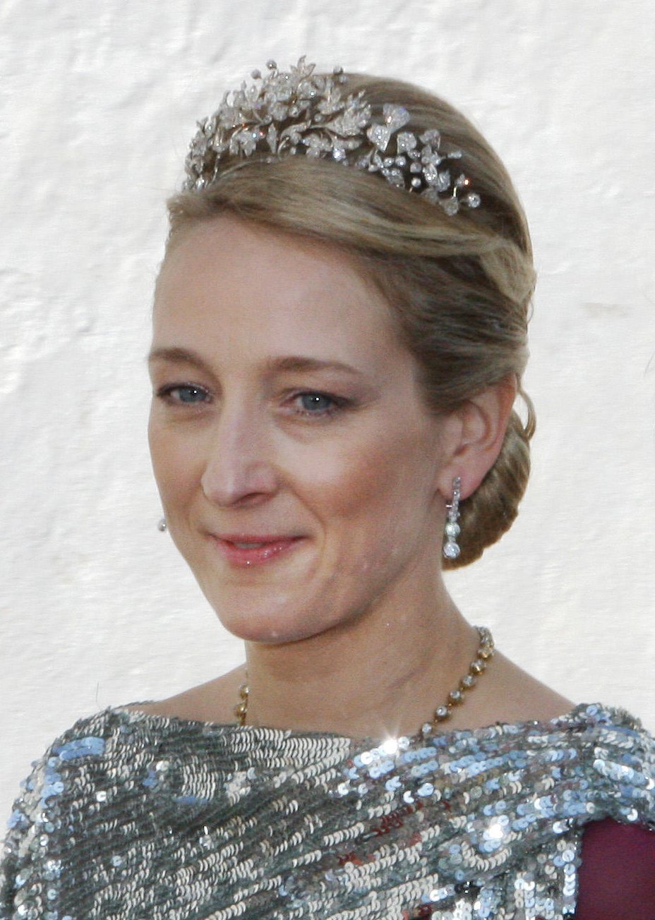 Princess Alexandra of Sayn-Wittgenstein-Berleburg attends the wedding of Prince Joachim and Princess Marie of Denmark on May 24, 2008 (Albert Nieboer/DPA Picture Alliance Archive/Alamy)