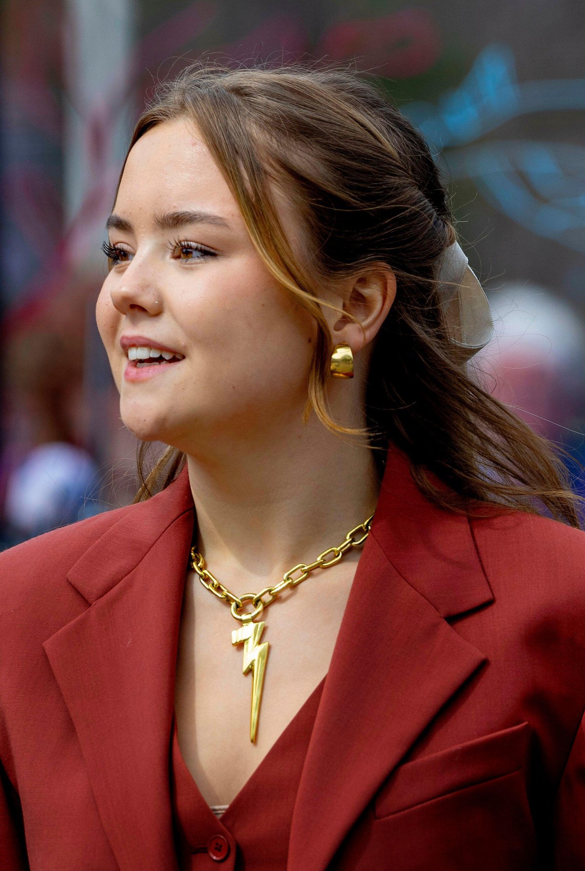 Princess Ariane of the Netherlands attends the King's Day celebrations in Emmen on April 27, 2024 (Albert Nieboer/DPA Picture Alliance/Alamy)