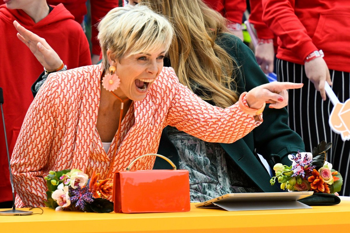 Princess Laurentien of the Netherlands attends the King's Day celebrations in Emmen on April 27, 2024 (Albert Nieboer/DPA Picture Alliance/Alamy)