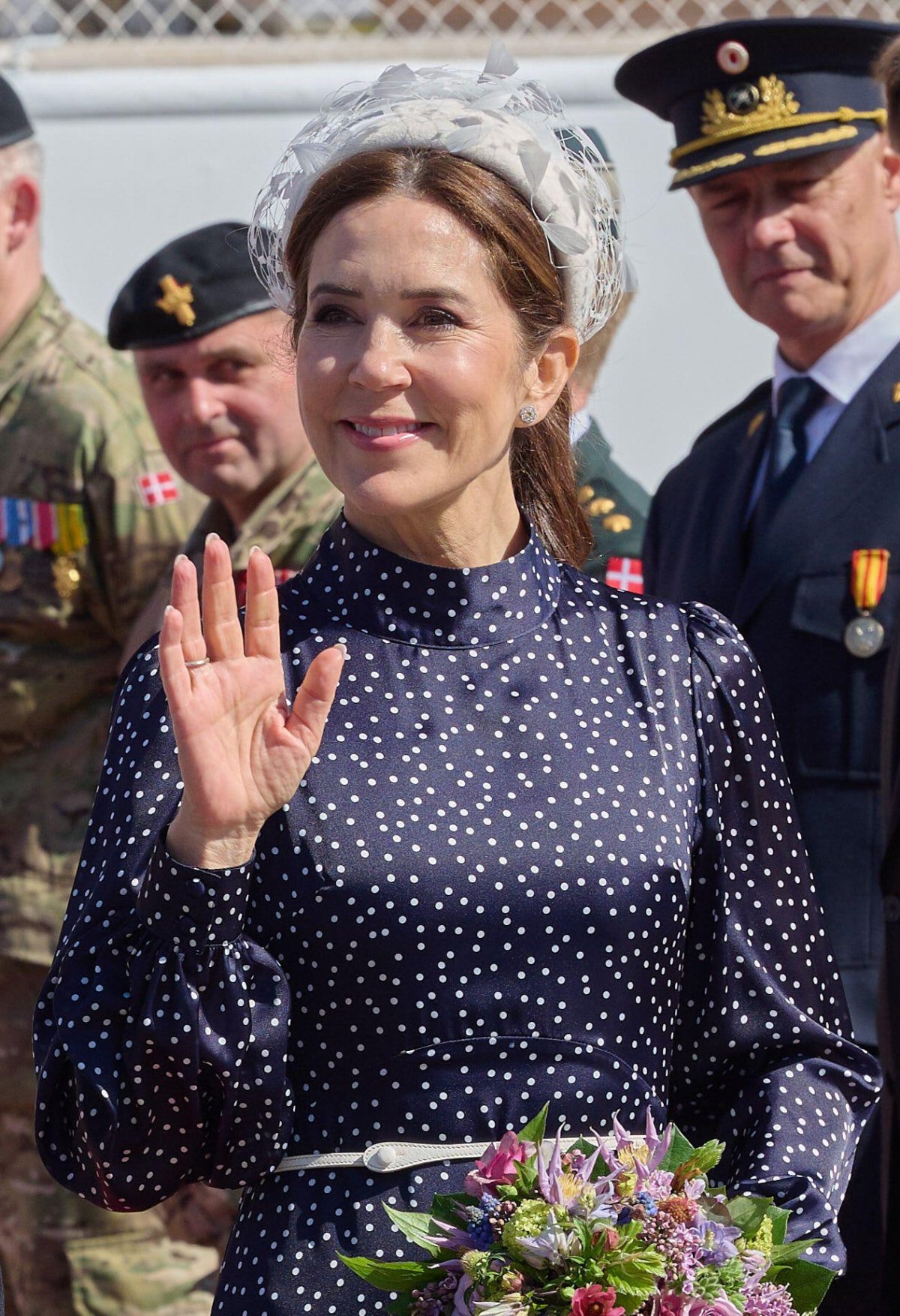 The Queen of Denmark arrives in Helsingör during their first trip of his reign aboard the Royal Yacht Dannebrog on May 2, 2024 (Stefan Lindblom/TT News Agency/Alamy)