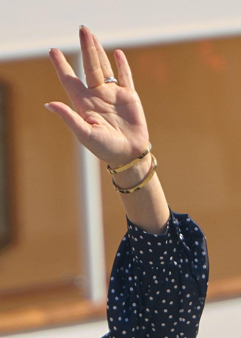 The Queen of Denmark arrives in Helsingör during their first trip of his reign aboard the Royal Yacht Dannebrog on May 2, 2024 (Stefan Lindblom/TT News Agency/Alamy)