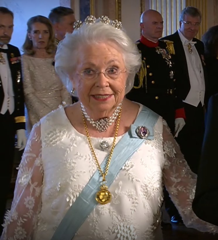 Princess Christina, Mrs. Magnuson attends a state banquet at the Royal Palace in Stockholm on May 6, 2024 (SVT)