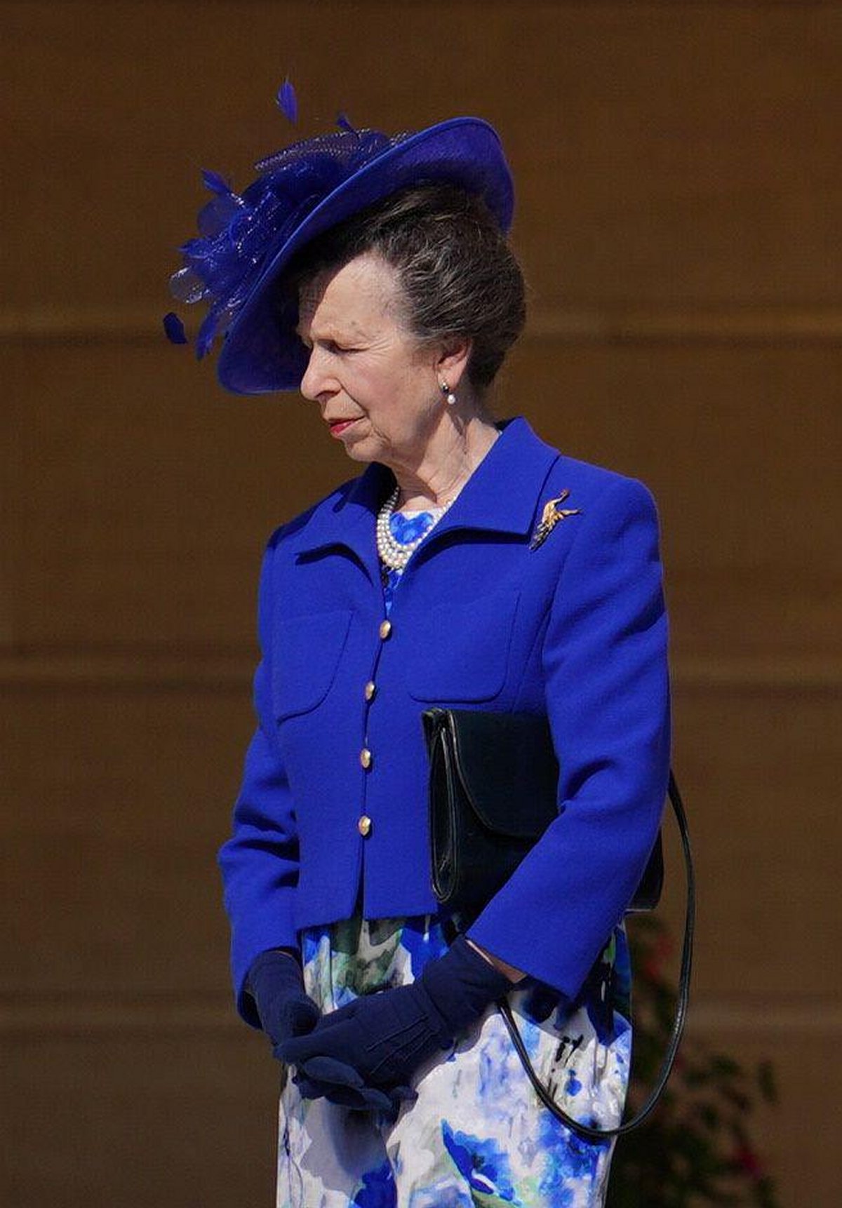 The Princess Royal attends a garden party at Buckingham Palace in London on May 8, 2024 (Jordan Pettitt/PA Images/Alamy)