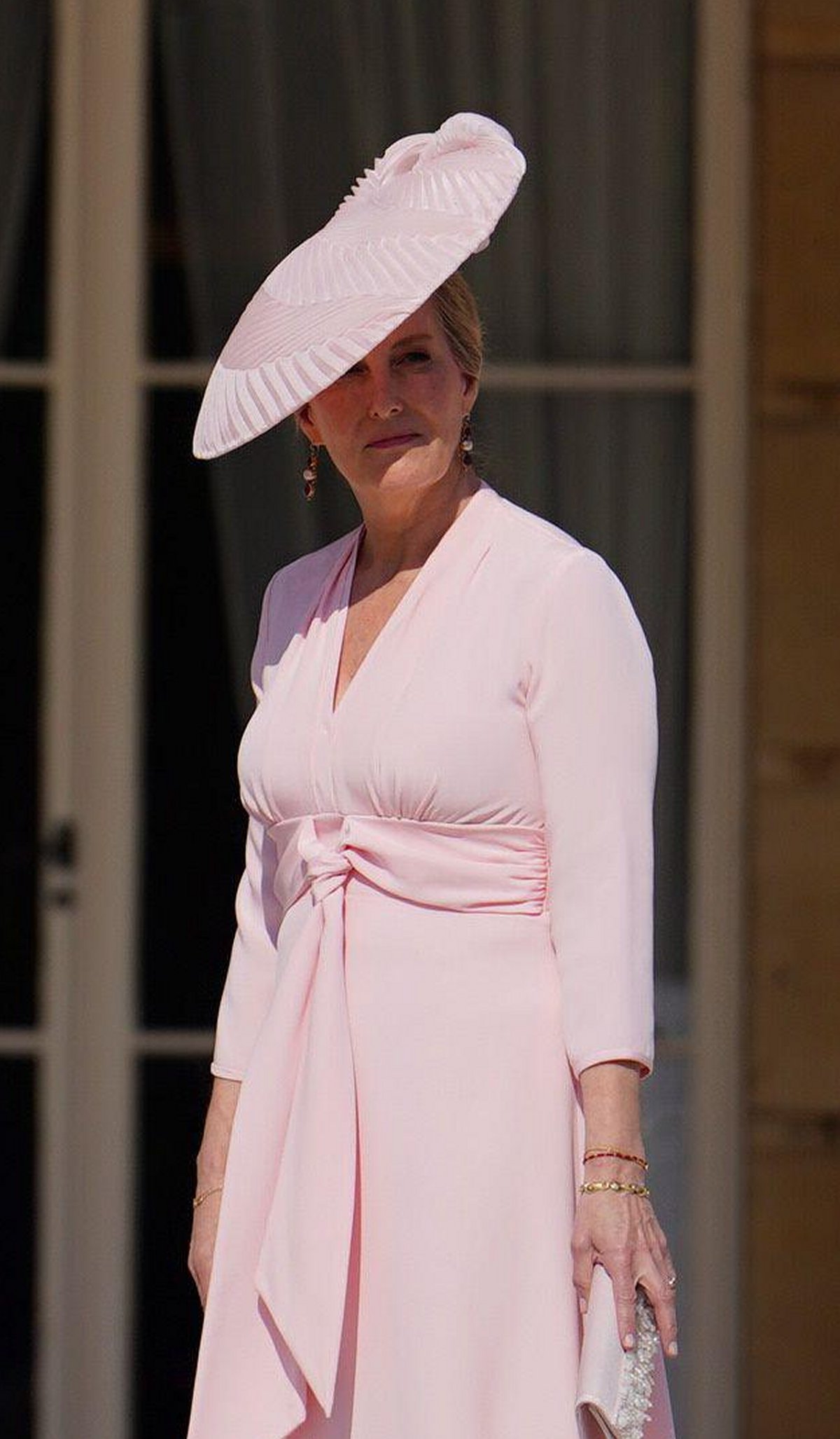The Duchess of Edinburgh attends a garden party at Buckingham Palace in London on May 8, 2024 (Jordan Pettitt/PA Images/Alamy)