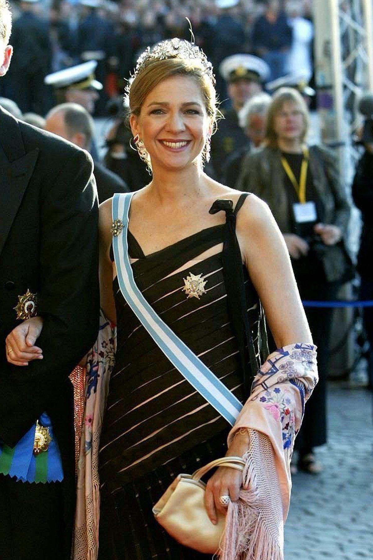 Infanta Cristina of Spain attends a pre-wedding gala at the Royal Theatre in Copenhagen on May 13, 2004 (DPA Picture Alliance Archive/Alamy)