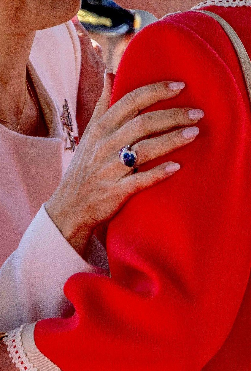The Queen of Denmark is pictured during an official welcome ceremony in Oslo at the start of the Danish state visit to Norway on May 14, 2024 (Albert Nieboer/DPA Picture Alliance/Alamy)