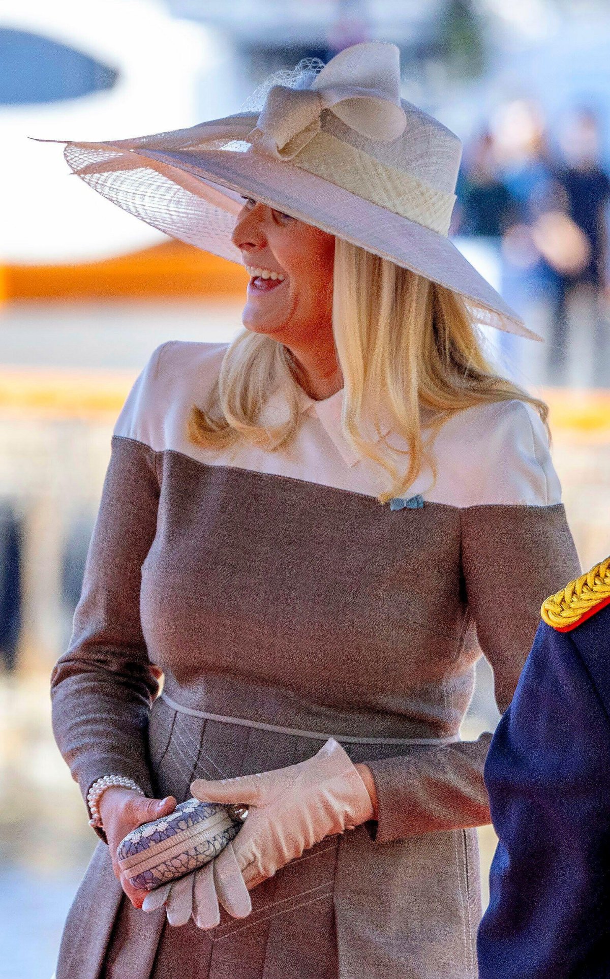 The Crown Princess of Norway is pictured during an official welcome ceremony in Oslo at the start of the Danish state visit to Norway on May 14, 2024 (Albert Nieboer/DPA Picture Alliance/Alamy)