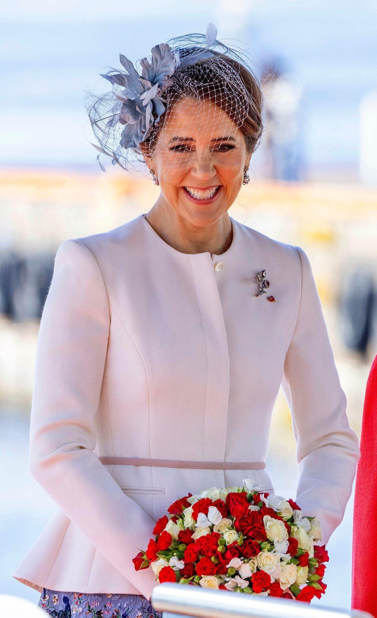 The Queen of Denmark is pictured during an official welcome ceremony in Oslo at the start of the Danish state visit to Norway on May 14, 2024 (Albert Nieboer/DPA Picture Alliance/Alamy)