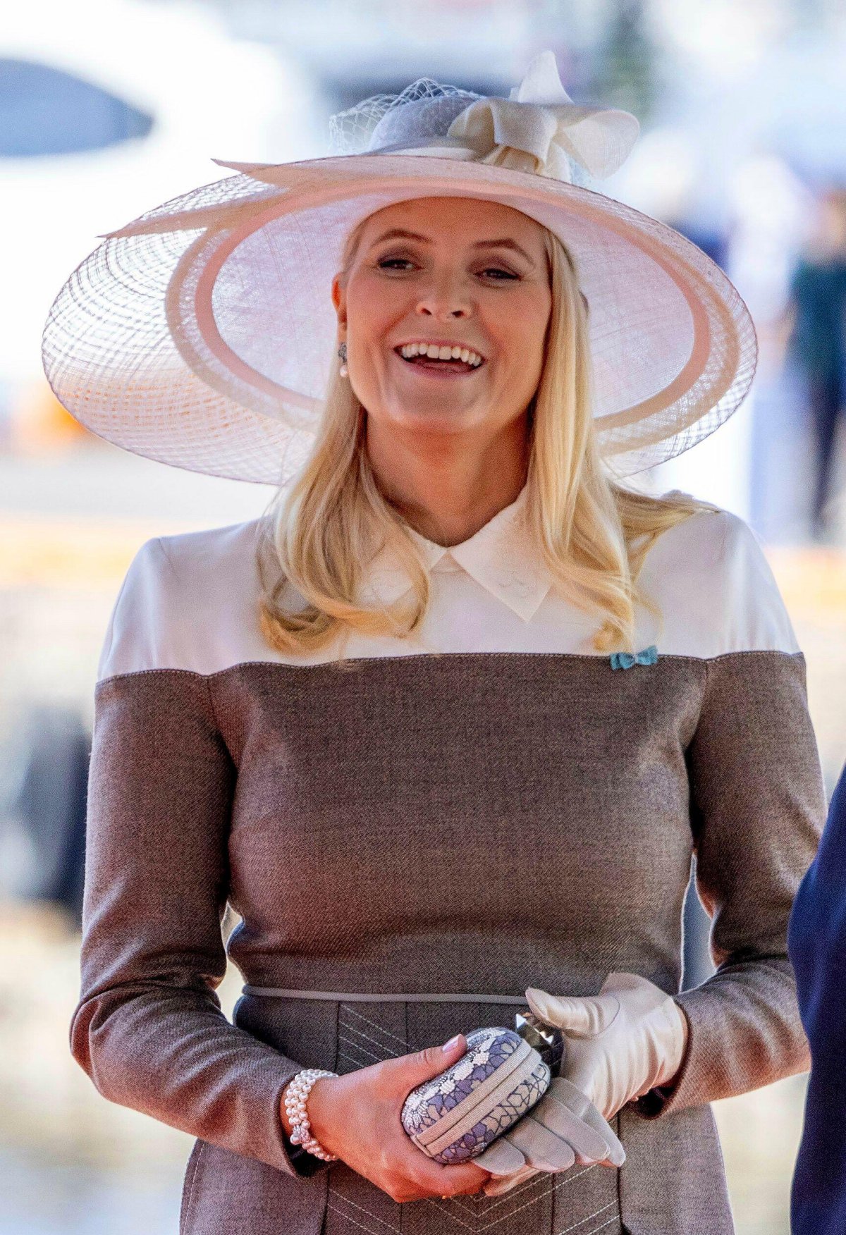 The Crown Princess of Norway is pictured during an official welcome ceremony in Oslo at the start of the Danish state visit to Norway on May 14, 2024 (Albert Nieboer/DPA Picture Alliance/Alamy)