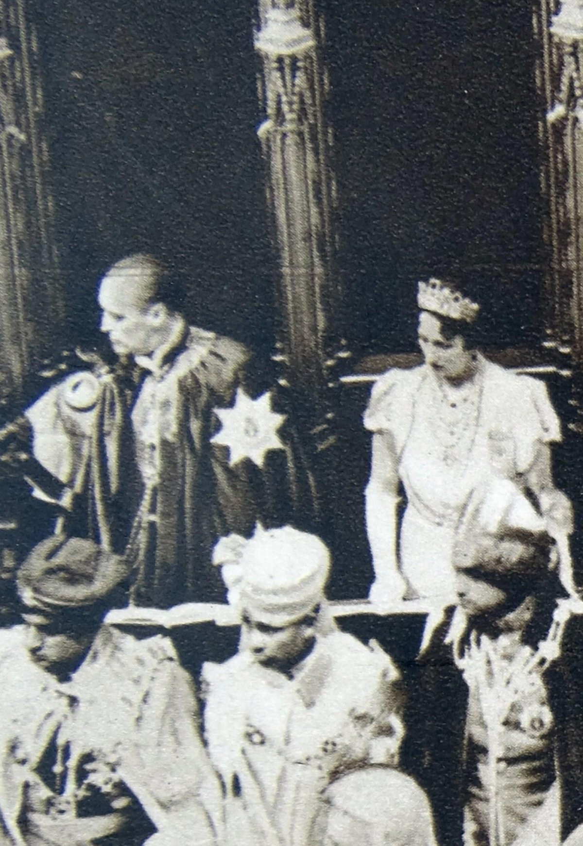 Crown Prince Olav and Crown Princess Martha of Norway attend the coronation of King George VI and Queen Elizabeth of the United Kingdom at Westminster Abbey in London on May 12, 1937 (Photo 12/Alamy)