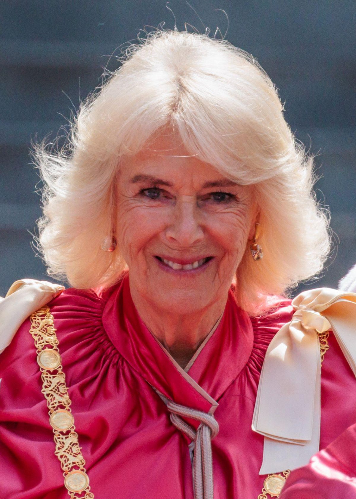 Queen Camilla of the United Kingdom attends the service for the Order of the British Empire at St Paul's Cathedral in London on May 15, 2024 (Amanda Rose/Alamy)