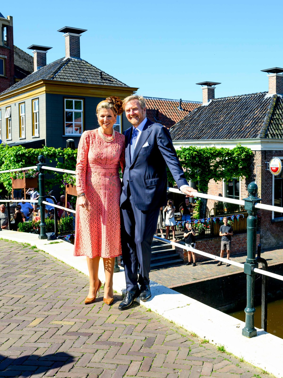 The King and Queen of the Netherlands are pictured during a regional visit to Het Hogeland on May 14, 2024 (Albert Nieboer/DPA Picture Alliance/Alamy)