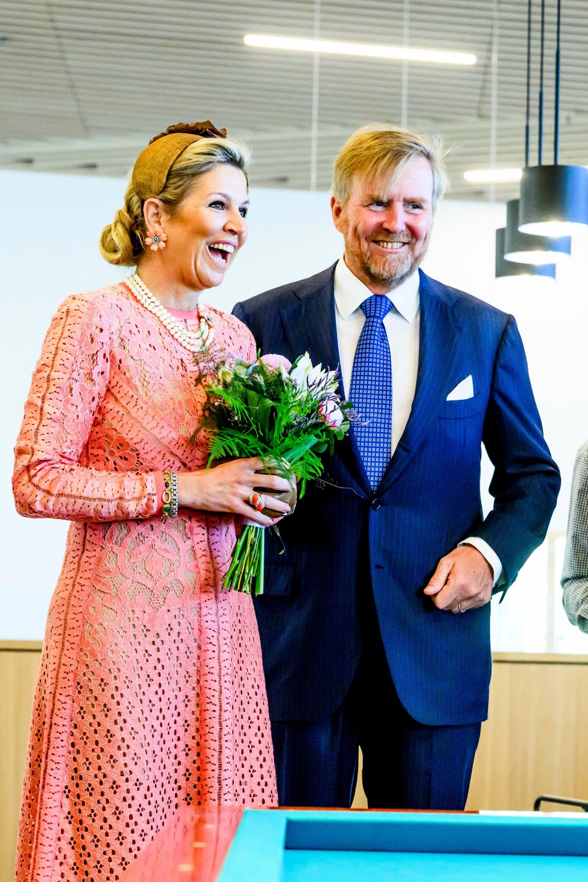 The King and Queen of the Netherlands are pictured during a regional visit to Het Hogeland on May 14, 2024 (Albert Nieboer/DPA Picture Alliance/Alamy)