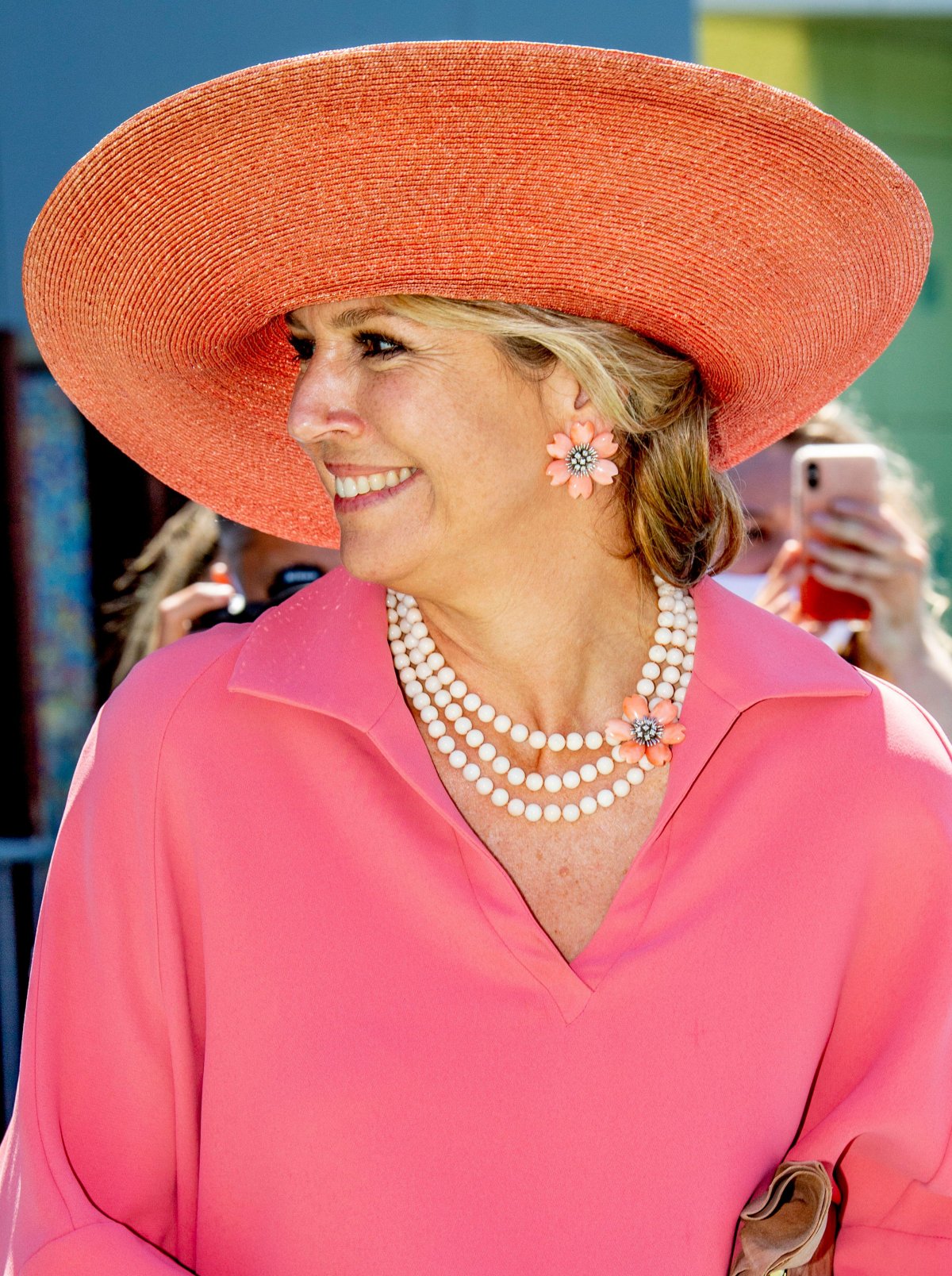 The Queen of the Netherlands opens the first Child Biennale art event in the Groninger Museum on June 1, 2021 (DPA Picture Alliance/Alamy)